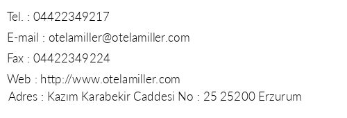 Otel Amiller telefon numaralar, faks, e-mail, posta adresi ve iletiim bilgileri